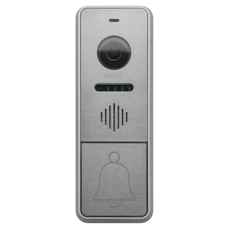 Купити Відеопанель Arny AVP-NG430 (2Mpx) silver з БКЗ і кронштейном 20°. Системи безпеки для дому та офісу. Магазин RG-Group. Системи відеонагляду та охоронні сигналізації. Продаж та послуги встановлення