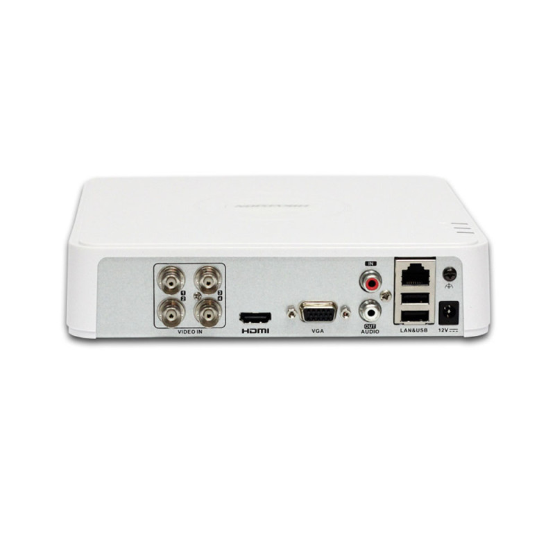 HD-TVI відеореєстратор 4-канальний Hikvision iDS-7104HQHI-M1/S(E) з підтримкою відеоаналітики для системи відеоспостереження