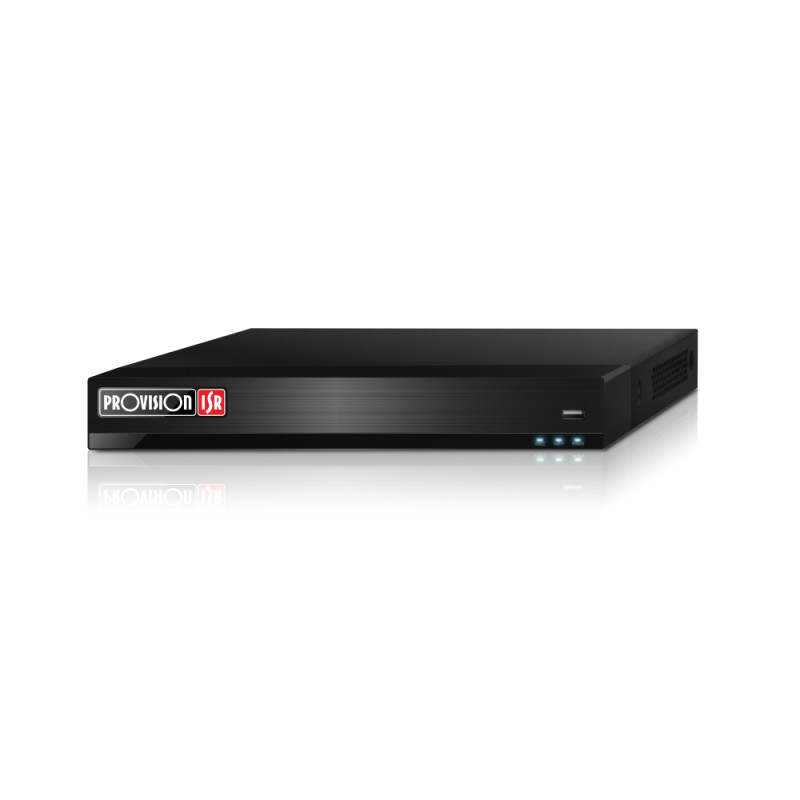 IP-відеореєстратор 16-канальний з PoE Provision-ISR NVR12-16400PFAN(1U) з розпізнаванням облич для систем відеоспостереження