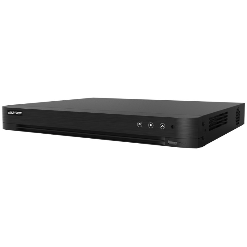 Купити HD-TVI відеореєстратор 8-канальний Hikvision iDS-7208HQHI-M2/S(C) з аналітикою виявлення руху, перетину лінії та вторгнення. Системи безпеки для дому та офісу. Магазин RG-Group. Системи відеонагляду та охоронні сигналізації. Продаж та послуги встановлення