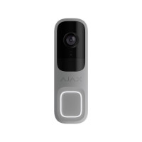 Купити Відеодзвінок Ajax DoorBell grey з вбудованим штучним інтелектом, ІЧ-сенсором та керуванням у застосунках. Системи безпеки для дому та офісу. Магазин RG-Group. Системи відеонагляду та охоронні сигналізації. Продаж та послуги встановлення