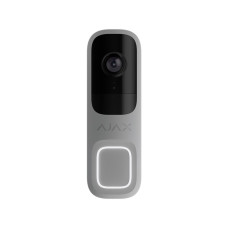 Купити Відеодзвінок Ajax DoorBell grey з вбудованим штучним інтелектом, ІЧ-сенсором та керуванням у застосунках. Системи безпеки для дому та офісу. Магазин RG-Group. Системи відеонагляду та охоронні сигналізації. Продаж та послуги встановлення