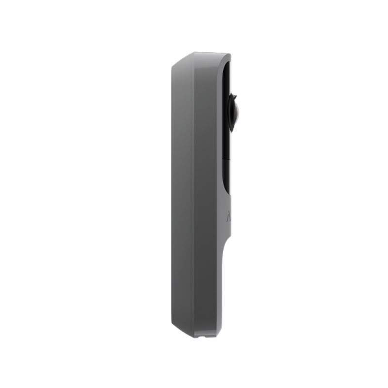Відеодзвінок Ajax DoorBell grey з вбудованим штучним інтелектом, ІЧ-сенсором та керуванням у застосунках