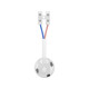 Купити Патрон пластиковий підвісний e.lamp socket pendant.E27.pl.white, Е27, з кабелем 15 см і клемною колодкою, білий. Системи безпеки для дому та офісу. Магазин RG-Group. Системи відеонагляду та охоронні сигналізації. Продаж та послуги встановлення