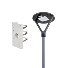 Купити Комплект світильник світлодіодний парковий Lightwell LW-GL-50FT + стовп парковий сірий 4м + кронштейн Dahua PDS-1275ZJ-SUS. Системи безпеки для дому та офісу. Магазин RG-Group. Системи відеонагляду та охоронні сигналізації. Продаж та послуги встановлення