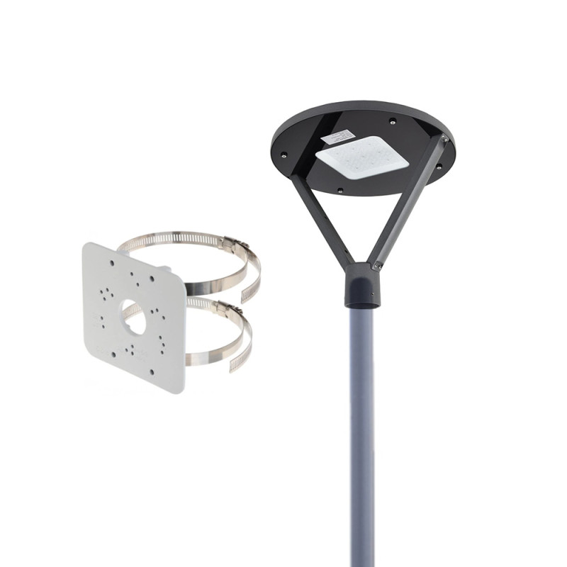 Купити Комплект світильник світлодіодний парковий Lightwell LW-GL-50FT + стовп парковий сірий 4м + кронштейн Dahua PFA152-E. Системи безпеки для дому та офісу. Магазин RG-Group. Системи відеонагляду та охоронні сигналізації. Продаж та послуги встановлення