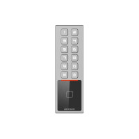 Купити Зчитувач Mifare з клавіатурою Hikvision DS-K1T805MX. Системи безпеки для дому та офісу. Магазин RG-Group. Системи відеонагляду та охоронні сигналізації. Продаж та послуги встановлення