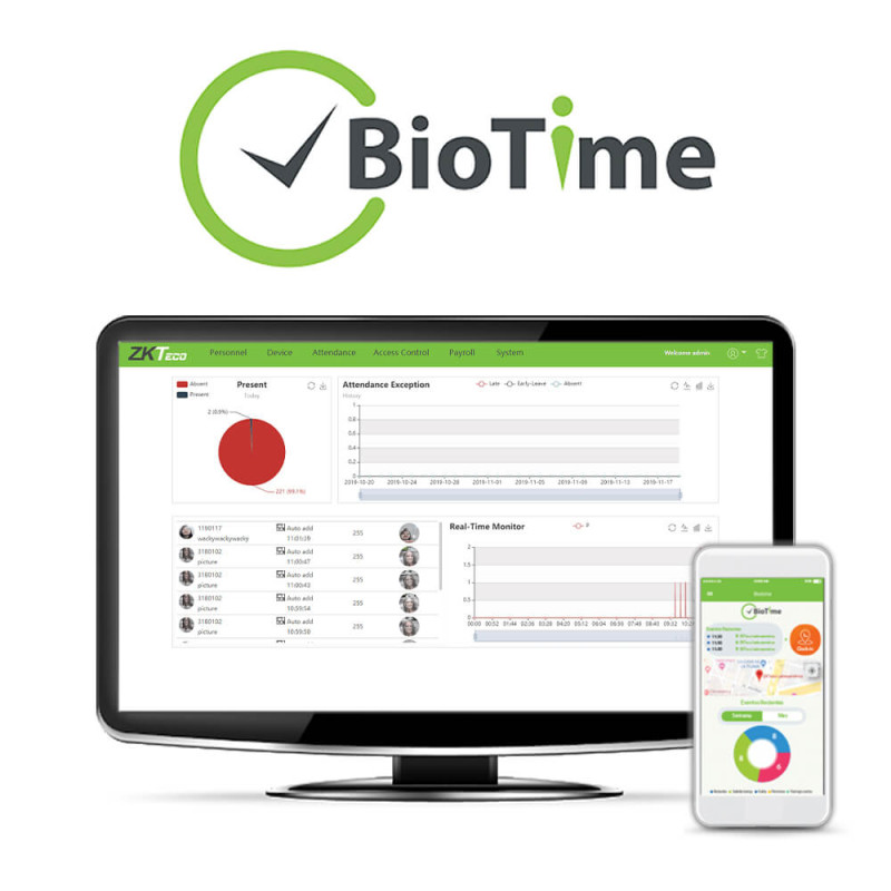Купити Ліцензія розширення ZKTeco BioTime ZKBT-AoD-100. Системи безпеки для дому та офісу. Магазин RG-Group. Системи відеонагляду та охоронні сигналізації. Продаж та послуги встановлення