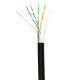 Купити Кабель звита пара GoldMine GM FTP 4*2*0.5-CU PVC-PE MT кат.5 (FTP мідь зовнішній з несучим тросом) бухта 305м. Системи безпеки для дому та офісу. Магазин RG-Group. Системи відеонагляду та охоронні сигналізації. Продаж та послуги встановлення
