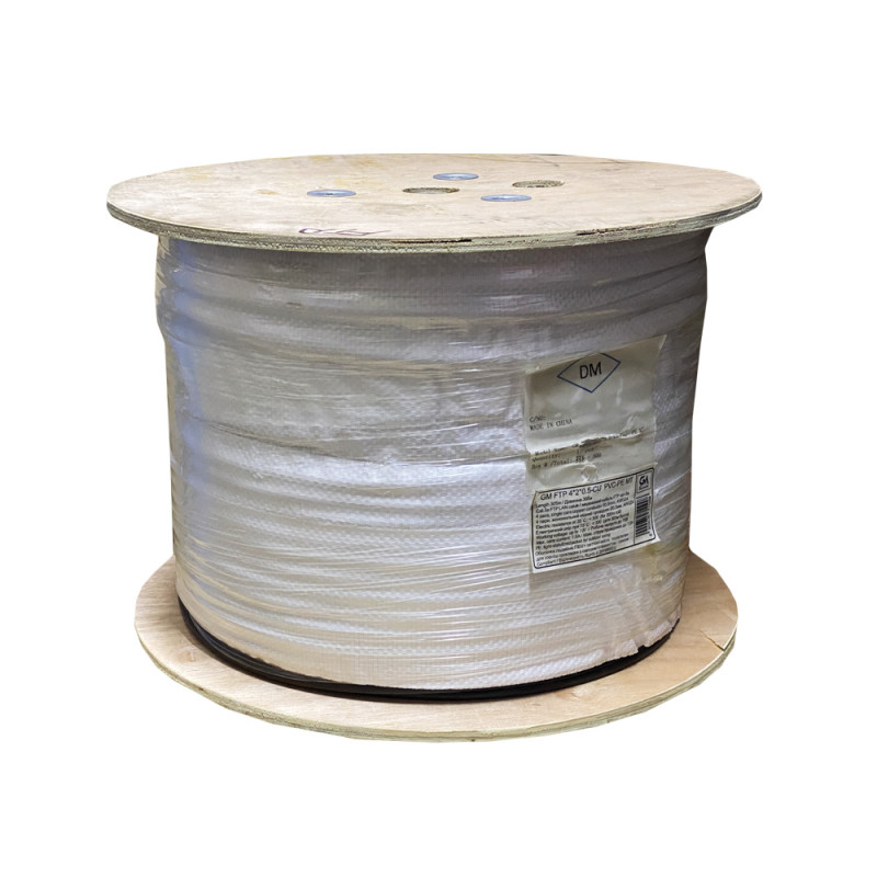 Кабель звита пара GoldMine GM FTP 4*2*0.5-CU PVC-PE MT кат.5 (FTP мідь зовнішній з несучим тросом) бухта 305м
