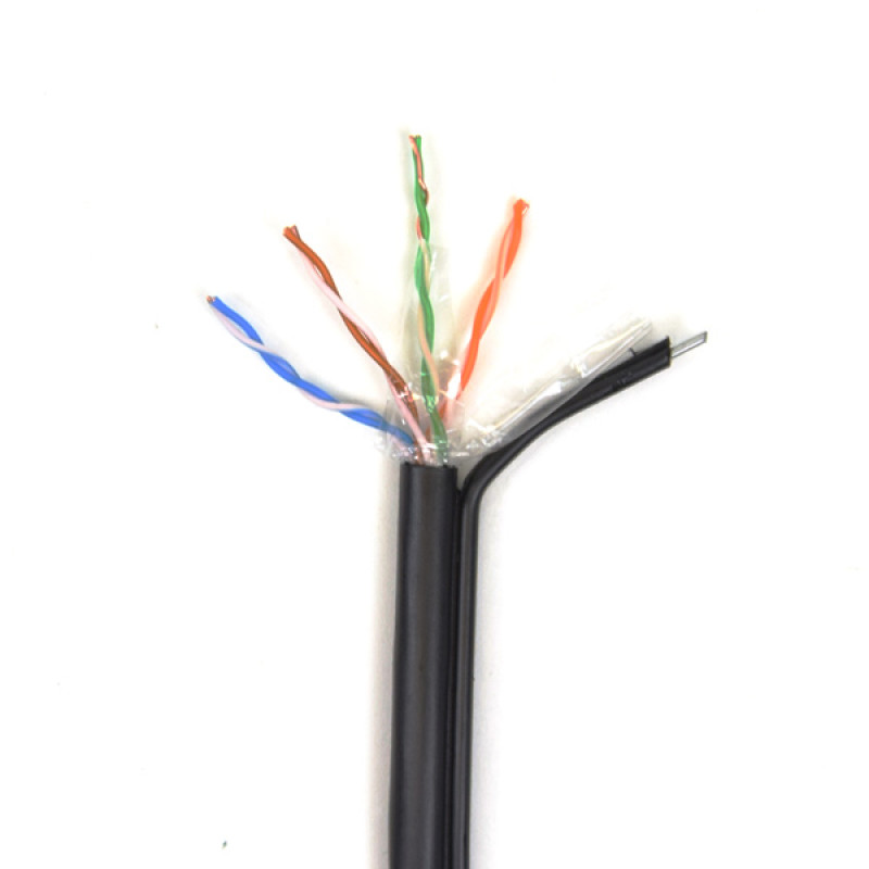 Купити UTP 4*2*0.5-CU PE MP кат.5е (UTP медь наружный с несущей проволокой) бухта 305м. Системи безпеки для дому та офісу. Магазин RG-Group. Системи відеонагляду та охоронні сигналізації. Продаж та послуги встановлення